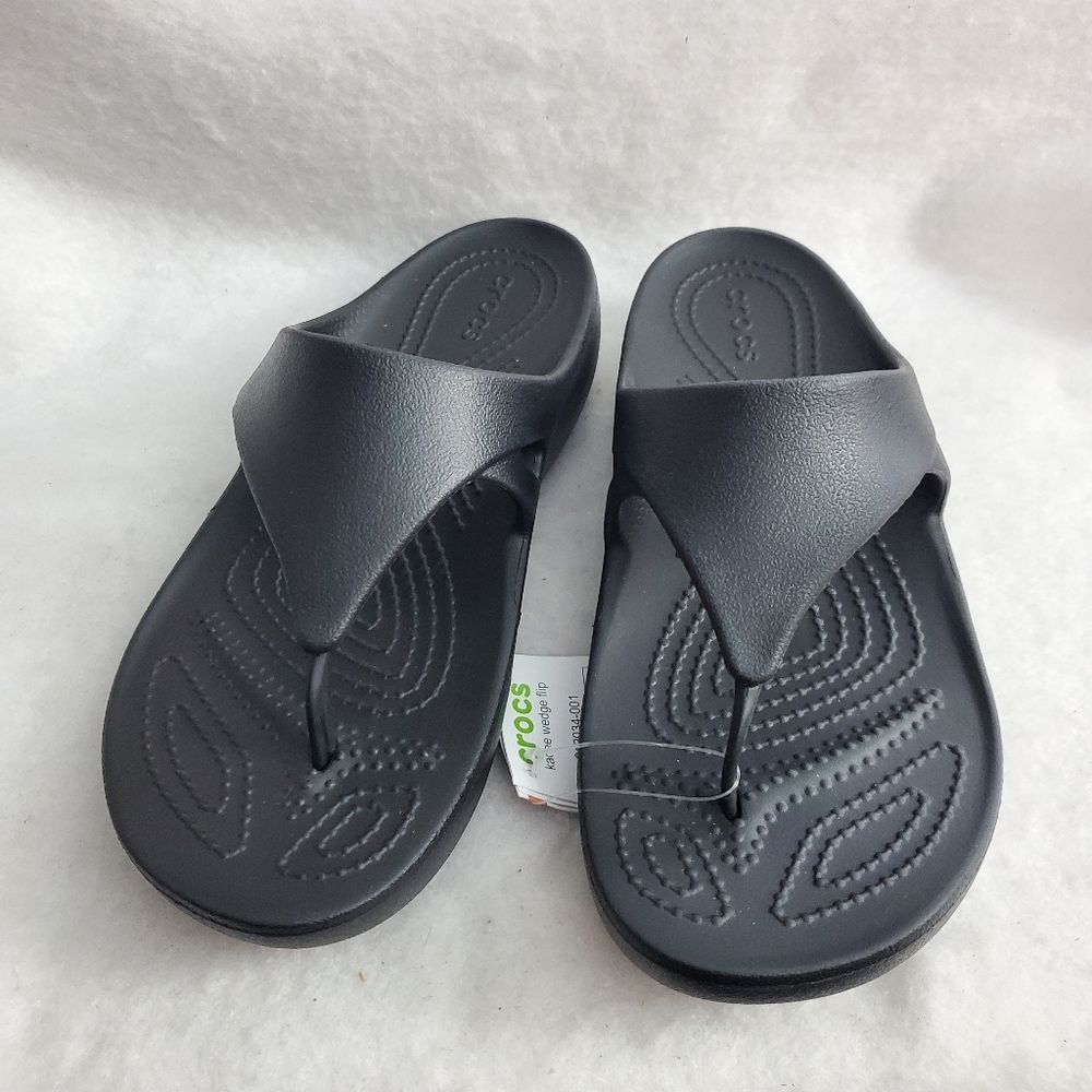Crocs Kadee Wedge Flip Flop Size 7